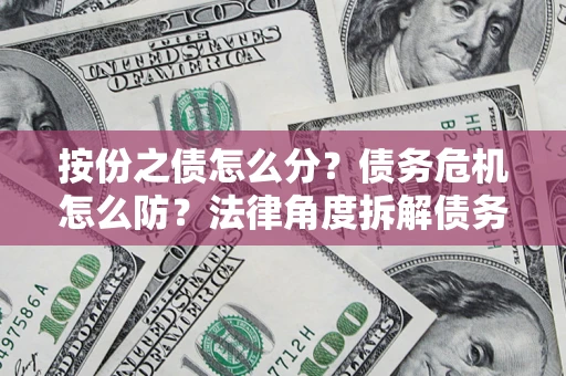 武汉按份之债怎么分？债务危机怎么防？法律角度拆解债务分配与风险自保指南