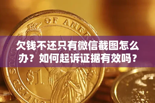 武汉欠钱不还只有微信截图怎么办？如何起诉证据有效吗？