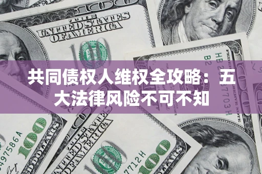 武汉共同债权人维权全攻略：五大法律风险不可不知