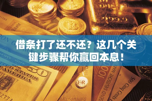 武汉借条打了还不还？这几个关键步骤帮你赢回本息！