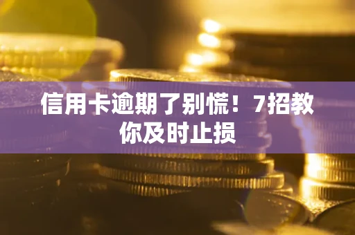 武汉信用卡逾期了别慌！7招教你及时止损