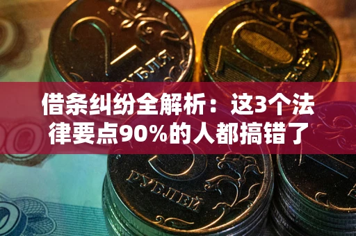 武汉借条纠纷全解析：这3个法律要点90%的人都搞错了