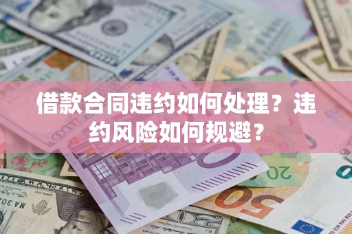武汉借款合同违约如何处理？违约风险如何规避？