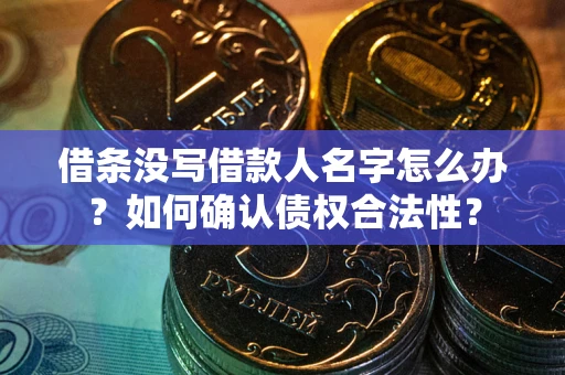 武汉借条没写借款人名字怎么办？如何确认债权合法性？