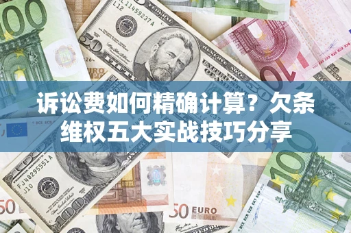 武汉诉讼费如何精确计算？欠条维权五大实战技巧分享