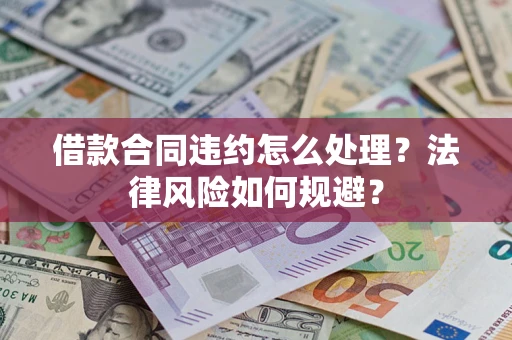 武汉借款合同违约怎么处理？法律风险如何规避？