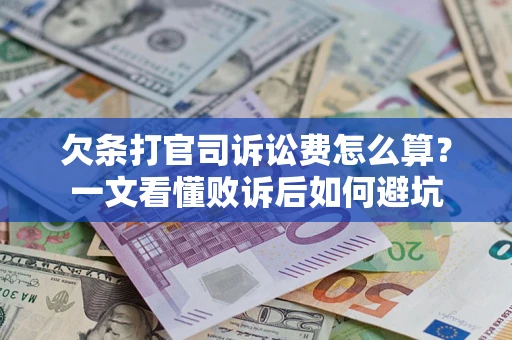 武汉欠条打官司诉讼费怎么算？一文看懂败诉后如何避坑