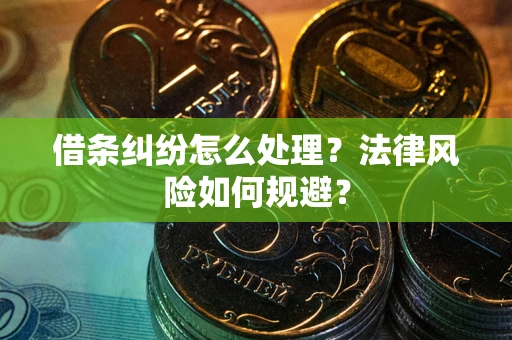 武汉借条纠纷怎么处理？法律风险如何规避？