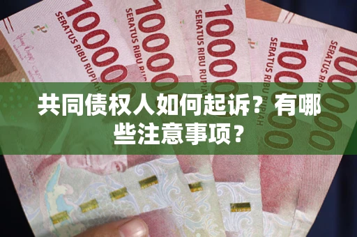武汉共同债权人如何起诉？有哪些注意事项？